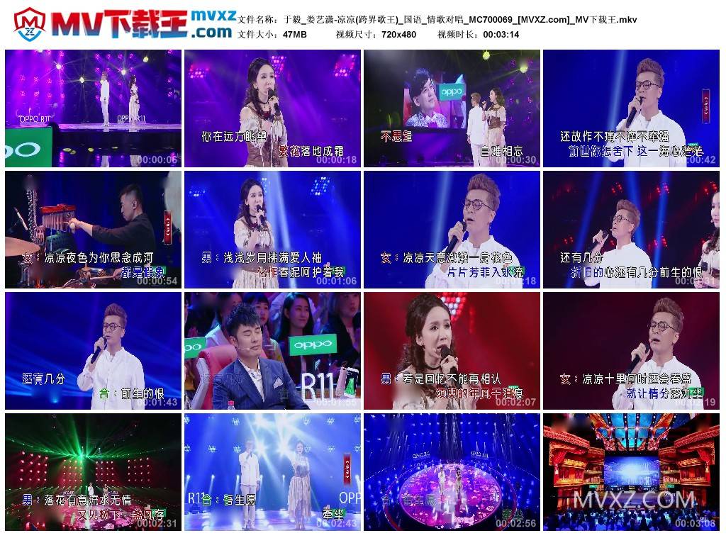 于毅_娄艺潇-凉凉(跨界歌王)_国语_情歌对唱_MC700069